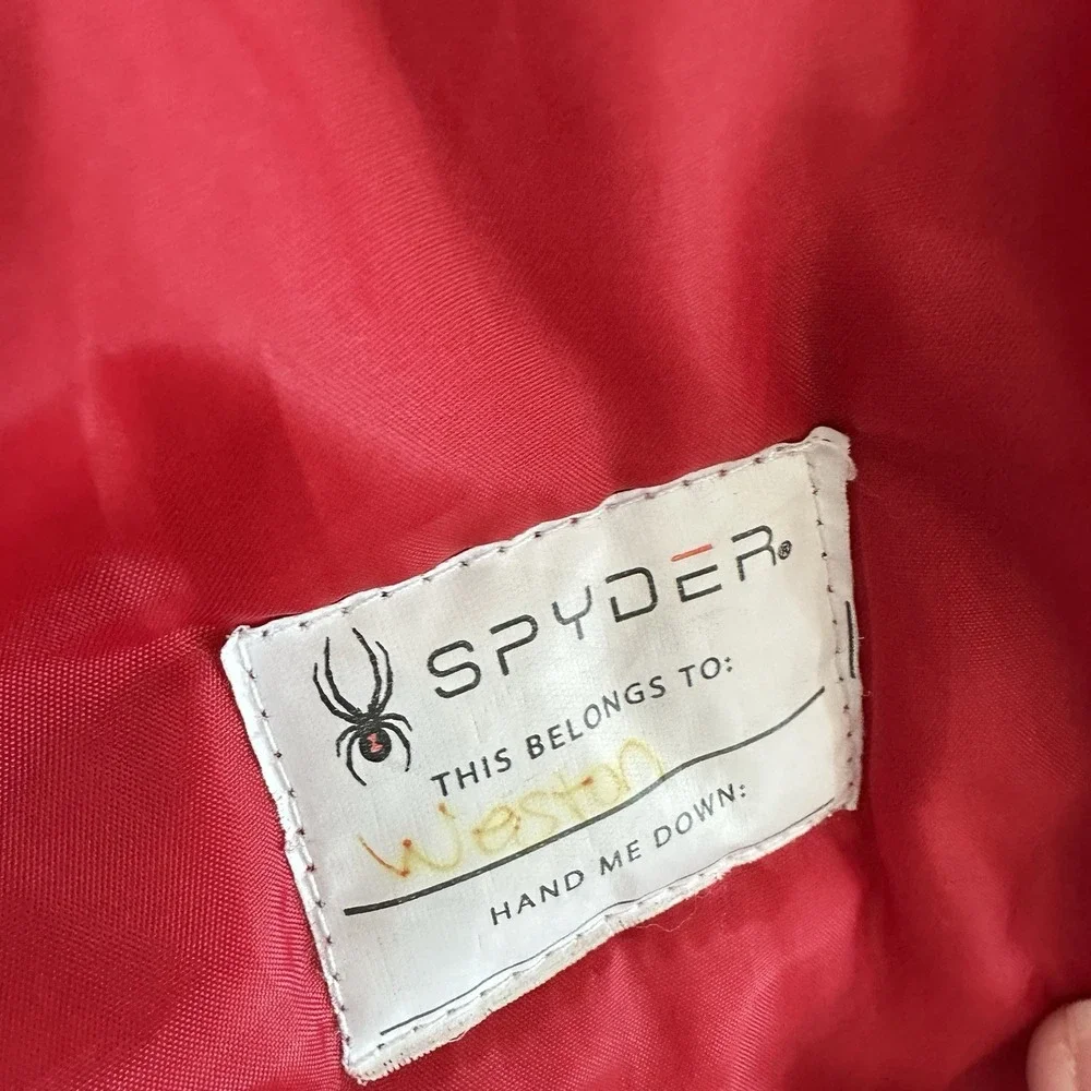 Toddler Boys 4T Spyder Insulated‎ Winter Ski Coat Gray Black Red